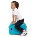 Produktbild: 3-in-1 Kinderkoffer blau zum Reisen, Aufsitzkoffer Handgepäck
