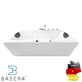 Produktbild: Basera® BASIC Indoor Whirlpool Badewanne Naxos 180 x 80 cm mit 16 Massagedüse...