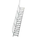 Produktbild: MUNK Treppe 45°  inkl. einen Handlauf, 600mm Stufenbreite, 16 Stufen