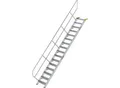 Produktbild: MUNK Industrietreppe, Alu-Stufen, Stufenbreite 600 mm, 16 Stufen