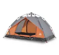 Produktbild: vidaXL Kuppelzelt Kuppel-Campingzelt 2 Personen Grau und Orange Quick Release, (1 tlg)