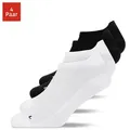 Produktbild: SNOCKS Laufsocken Running Socken für Damen & Herren (4-Paar) mit Fersenlasche und atmungsaktiv durch Mesh bunt|schwarz 35-38