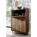 Produktbild: Barschrank In Eiche Nb. Varedo-132 Wohnzimmer Möbel Im Modernen Vintage Design, B/h/t Ca. 90/140/40 Cm