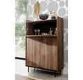 Produktbild: Lomadox Barschrank VAREDO-132 in Eiche Nb. Wohnzimmer Möbel im modernen Vintage Design 90/140/40 cm