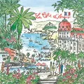 Produktbild: Servietten Lunch 33x33cm 20 Servietten Cote D'Azur Frankreich Urlaubsmotiv