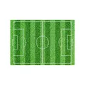 Produktbild: dekora –Essbarer Tortenaufleger Fußballfeld – Zuckerdekor A5 (14,8 x 21 cm) – Kuchendekoration für Kindergeburtstage – Glutenfrei, ohne Zuckerzusatz, vegetarisch – Einfach zu verwenden