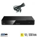 Produktbild: Panasonic Blu-ray Player schwarz mit HDMI, USB, 12 Volt &230 Volt für Wohnmobil,