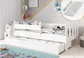 Produktbild: Kids Collective Kinderbett 80x160, 80x180, 90x200 cm mit Schublade, Rausfallschutz & Lattenrost, mit Matratze in weiß 80x180 cm Mädchen Jungen Bett