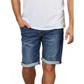 Produktbild: MUSTANG Jeansshorts Herren Shorts Chicago Real X Regular Fit Bermudashorts mit Stretch blau W 36