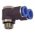 Produktbild: Riegler Y-Winkelsteckverschraubung »Blaue Serie« drehbar M5 außen Ã˜ 4mm