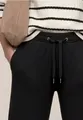 Produktbild: Hose Crinkle Crash schwarz 42/30 StreetOne casualfit highwaist wideleg 380288