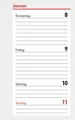 Produktbild: Kalender 2026 Ersatzeinlagen Mini A8 Kalendarium (1 Woche = 2 Seiten)