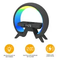 Produktbild: Design Wecker mit kabelloser Ladefunktion & RGB-Beleuchtung