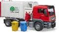 Produktbild: Bruder Spielfahrzeug Lader MAN TGS Seitenlader Müll-LKW und 2 Mülltonnen 03761