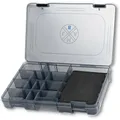 Produktbild: Angelbox LMAB EVA Tackle Box - Mit Schaumstoff Einlage - 4 Größen, Kleinteilebox, Angelhaken Box, Angelboxen für Zubehör, Tacklebox, Aufbewahrungsbox, Köderbox