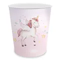Produktbild: itenga Papierkorb Kunststoff für Kinder Einhorn Pferd Mädchen Kinderzimmer neu