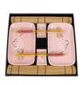 Produktbild: 10-teiliges Sushi-Set – 2 x Sushi-Teller 2 x Dip-Schalen 2 x Bambus-Tischsets...