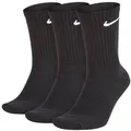 Produktbild: NIKE Unisex Sportsocken, Vorteilspack - Everyday, Cotton Cushioned Crew, einfarbig Schwarz 34-38 3er Pack (1x3P)
