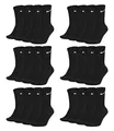Produktbild: NIKE Unisex Trainingssocken Everyday Cushioned Crew Socks SX7664 12 Paar, Artikel:-010 black, Größe:34-38