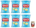 Produktbild: 6x Amica Chips Pallina al Formaggio Mais-Snacks mit Käsegeschmack Salziger Snack 50g Beutel + Italian Gourmet Polpa di Pomodoro 400g Dose