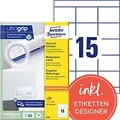 Produktbild: AVERY Zweckform ultragrip Universaletiketten 3669 Selbstklebend DIN A4 Weiß 70 x 50,8 mm 100 Blatt à 15 Etiketten