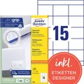 Produktbild: AVERY Zweckform Etiketten 3669 weiß 70,0 x 50,8 mm