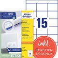 Produktbild: AVERY Zweckform Etiketten 3669 weiß 70,0 x 50,8 mm, 100 Blatt
