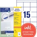 Produktbild: Multifunctionele etiketten Avery QuickPeel 1500 stuks