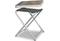 Produktbild: HOMECALL Campinghocker Klapphocker mit MDF Tisch aus Aluminium Leichter kleiner Aussenstuhl (1 St), für Camping, Angeln, Picknick, Reisen und Wandern