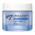 Produktbild: No7 Lift & Luminate Triple Action Nachtcreme, verbesserte Formel, 50 ml