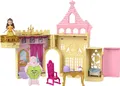 Produktbild: Mattel HPL52 - Disney Princess - Belle's Schloss, Puppe mit 8 Teilen