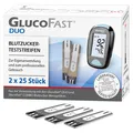 Produktbild: Glucofast Duo Blutzucker-Teststreifen 2x25 Stück