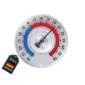 Produktbild: TFA Dostmann Twatcher Fensterthermometer, 14.6009.30, für außen Fenster | wetterfest, analoges Aussenthermometer, Außentemperatur messen, deutsches Familienunternehmen, 8cm, durchsichtig