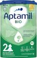 Produktbild: Aptamil Bio 2 – Unsere Bio-Folgemilch nach dem 6. Monat – Mit Omega 3, DHA & ALA, ohne Palmöl, Babynahrung, Milchpulver, 1x 800 g
