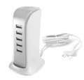 Produktbild: Dudao 5xUSB 25W Ladestation USB Mehrfachladegerät mit integriertem Netzkabel USB-Ladegerät