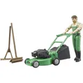Produktbild: Bruder Gärtner mit Rasenmäher und Gartengeräten (62103)