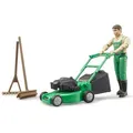 Produktbild: bruder Spielfigur bworld 62103, ab 4 Jahre, Gärtner mit Rasenmäher, 10,7 x 18,8 cm