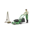 Produktbild: Bruder® Spielfigur 62103 - bworld Gärtner mit Rasenmäher und Gartengeräten, für Kinder ab 4 Jahren