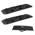 Produktbild: TRUTZHOLM 2 x Anfahrhilfe 106 x 31 x 6 cm Sandbleche 5 T Unterlegrampe Sandboards Offroad Traktionshilfe Recovery Board Schlamm Schnee Sand Camper Zubehör SUV PKW Wohnmobile mit Aufbewahrungstasche