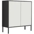 Produktbild: Mid.you Kommode Mailand Typ 4 + MF, Anthrazit, Weiß, Holzwerkstoff, 3 Fächer, 79x86x33 cm, erweiterbar, stehend, Wohnzimmer, Kommoden & Sideboards, Kommoden