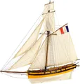 Produktbild: Artesanía Latina - Holzmodellschiff - Französische Kutter Kaperschiff Le Renard - Modell 22401, Maßstab 1:50 - Modelle zu bauen - Mittleres Niveau