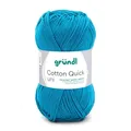 Produktbild: GRÜNDL WOLLE COTTON QUICK 50g PETROL LL 125 m 100% BAUMWOLLE 100G/5,58€