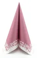 Produktbild: APARTina Airlaid Servietten 50 Stück, stoffähnliche Serviette - ROMANTIQUE, 40 x 40 cm 1/4-Falz, hochwertig & stoffähnlich, Hochzeit Rosa Rose Vintage Tischdeko (Altrosa, 40 x 40 cm)