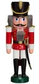 Produktbild: Seiffener Volkskunst Nussknacker Nussknacker Husar rot, Handarbeit aus dem Erzgebirge