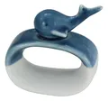 Produktbild: Serviettenring - Wal Maritime Deko Steingut lackiert B=6cm blau/weiß Sea-Club