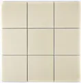 Produktbild: Mosaik Fliese Wand Keramik beige glänzend Fliese WC Badfliese Küchenfliese W ...