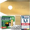Produktbild: Ersatzmesser Klingen Für Mähroboter Rasenmäher Messer Universal Inkl. Innovativen Schrauben Langlebig Titan-beschichtung / Für Gardena / Husqvarna, 60 Stück - Masko