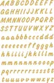 Produktbild: HERMA 4152 Buchstaben 8 mm A-Z wetterfest Folie transparent gold 20 Bl.