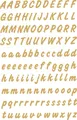 Produktbild: HERMA Buchstaben Sticker A-Z Folie wetterfest gold 2 Blatt à 119 Sticker
