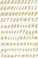 Produktbild: HERMA Buchstaben-Sticker A-Z, Folie wetterfest, gold